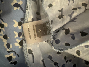 Lela Rose Printed Cotton Shirt Dress - Size 4