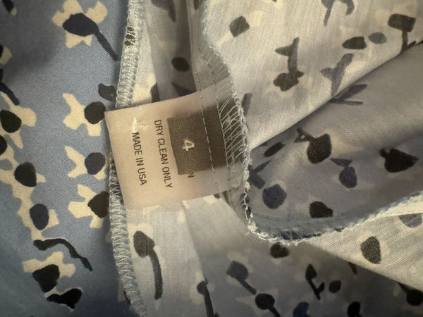 Lela Rose Printed Cotton Shirt Dress - Size 4