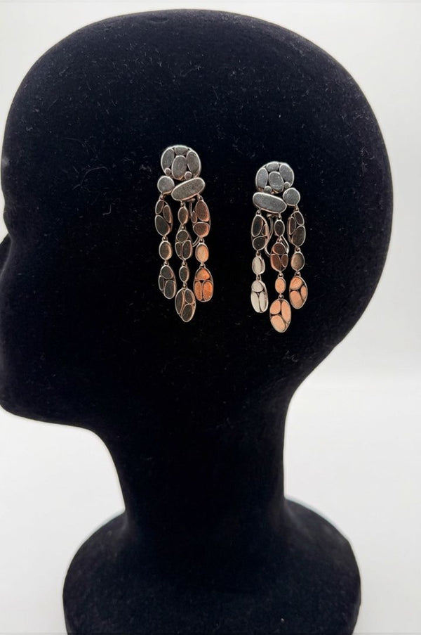 John Hardy Kali Sterling Silver Pebble Station Necklace & Drop Earrings Set