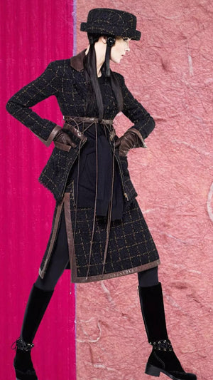 Chanel F/W 2016 Black/Gold Tweed Hat - NEW IN BOX w/Tags