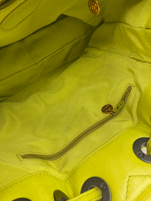 Chanel Matelasse Handbag Tortoise Shell Purse in Avocado Lime