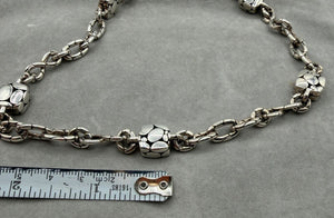 John Hardy Kali Sterling Silver Pebble Station Necklace & Drop Earrings Set