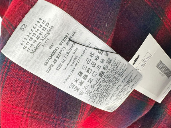 Maison Margiela x Pendleton Distressed Wool-Lined Denim Jacket – Indigo Blue | Size 52
