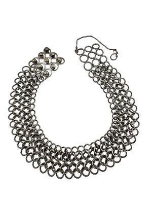 David Yurman Sterling Silver & 18K Gold Atlas Chainmail Necklace & Bracelet Set