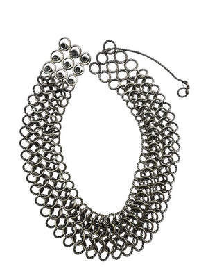 David Yurman Sterling Silver & 18K Gold Atlas Chainmail Necklace & Bracelet Set