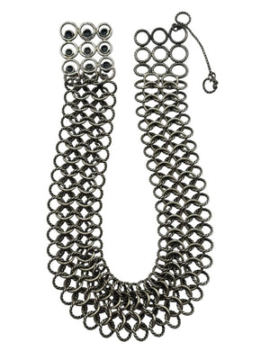 David Yurman Sterling Silver & 18K Gold Atlas Chainmail Necklace & Bracelet Set
