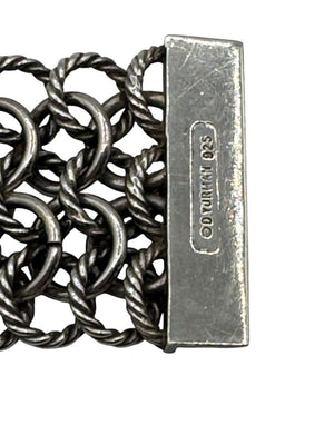 David Yurman Sterling Silver & 18K Gold Atlas Chainmail Necklace & Bracelet Set