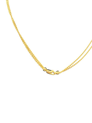 Vintage 14K Gold Concentric Circle Pendant Necklace & Matching Drop Earring Set