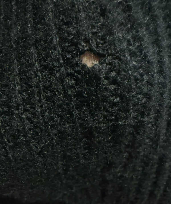 Proenza Schouler Black Wool & Cashmere Ribbed Knit Dress – Size S