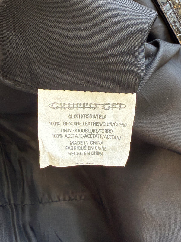 Emanuel Ungaro Liberté Crinkled Patent Leather Skirt – Size 12/46