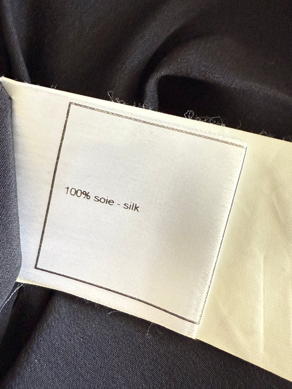 Chanel Pleated Soft Black Silk Skirt – Spring 2001, Size 42