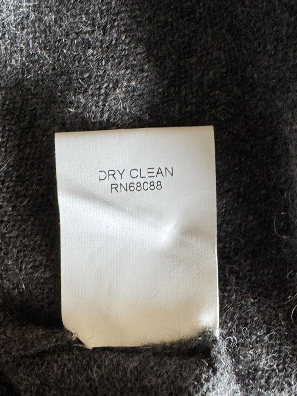 TSE 100% Cashmere Twin Sweater Set with Silk Trim – Gray Marl – Size XL