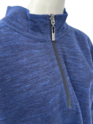 Tommy Bahama Reversible Subtropics Quarter-Zip Pullover – Navy Heather – NWT – Size XXL