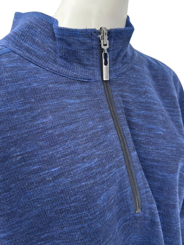 Tommy Bahama Reversible Subtropics Quarter-Zip Pullover – Navy Heather – NWT – Size XXL