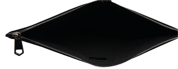 Givenchy Black Leather 'I Feel Love' Medium Clutch