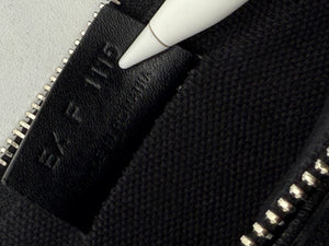 Givenchy Black Leather 'I Feel Love' Medium Clutch