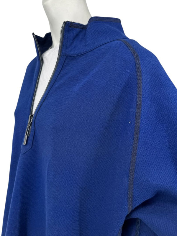 Tommy Bahama Reversible Subtropics Quarter-Zip Pullover – Navy Heather – NWT – Size XXL