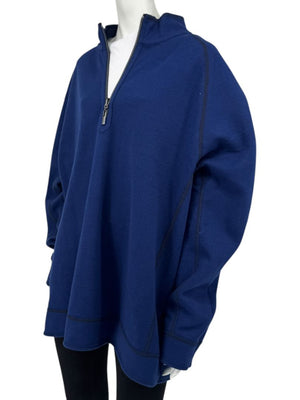 Tommy Bahama Reversible Subtropics Quarter-Zip Pullover – Navy Heather – NWT – Size XXL