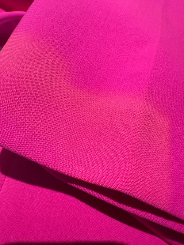 Victoria Victoria Beckham Fuchsia Wool-Blend Tailored Trousers – Size US 10