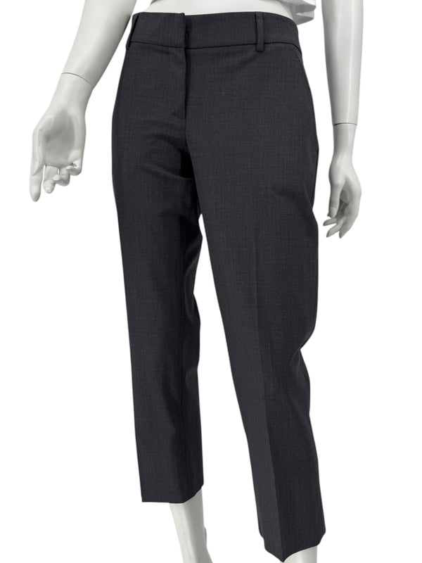 Brunello Cucinelli Women's Charcoal Gray Cropped Tailored Pants – Size 40 IT / US 10