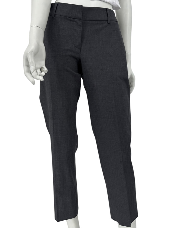 Brunello Cucinelli Women's Charcoal Gray Cropped Tailored Pants – Size 40 IT / US 10