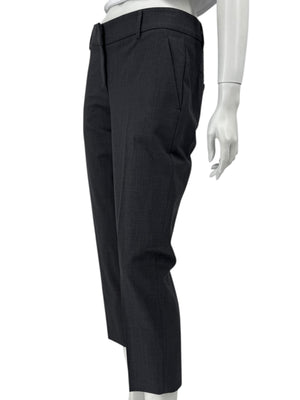 Brunello Cucinelli Women's Charcoal Gray Cropped Tailored Pants – Size 40 IT / US 10