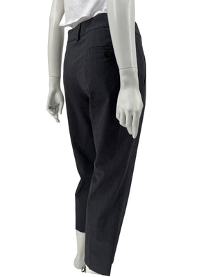 Brunello Cucinelli Women's Charcoal Gray Cropped Tailored Pants – Size 40 IT / US 10