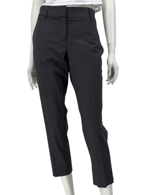 Brunello Cucinelli Women's Charcoal Gray Cropped Tailored Pants – Size 40 IT / US 10