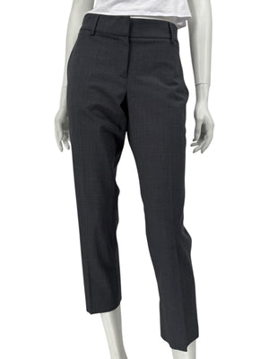 Brunello Cucinelli Women's Charcoal Gray Cropped Tailored Pants – Size 40 IT / US 10