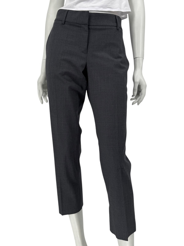 Brunello Cucinelli Women's Charcoal Gray Cropped Tailored Pants – Size 40 IT / US 10