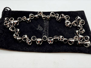 Di Modolo Sterling Silver Black Onyx Link Necklace & Openwork Earrings Set