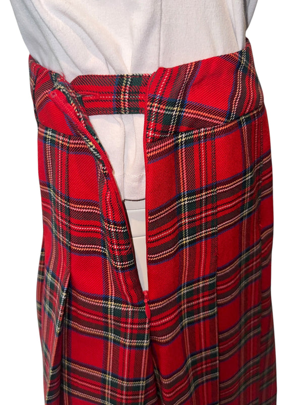 Pendleton Red Tartan Virgin Wool Pleated Skirt – Women's Size 10