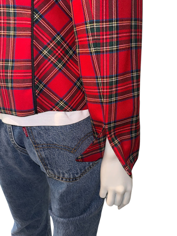 Pendleton Red Tartan Virgin Wool Blazer – Women's Size 10
