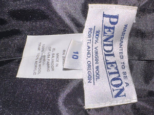 Pendleton Red Tartan Virgin Wool Blazer – Women's Size 10