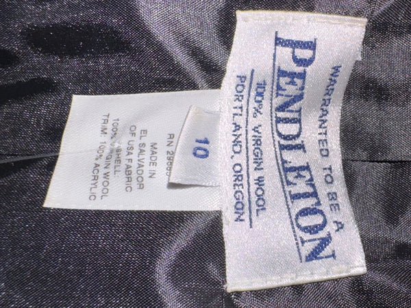 Pendleton Red Tartan Virgin Wool Blazer – Women's Size 10