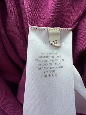 Stella McCartney Plum Knit Pullover & Pant Lounge Set – Size IT 42