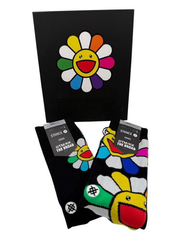 Takashi Murakami Flower Box Set Socks – Black – Size L