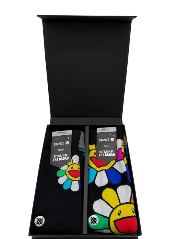 Takashi Murakami Flower Box Set Socks – Black – Size L