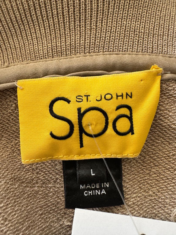 St. John Sport Spa Knit Utility Jacket & Pant Set – Jacket L / Pants XL