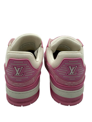 Louis Vuitton LV Trainer Pink Monogram Denim &. Leather Sneakers – Men’s Size 39
