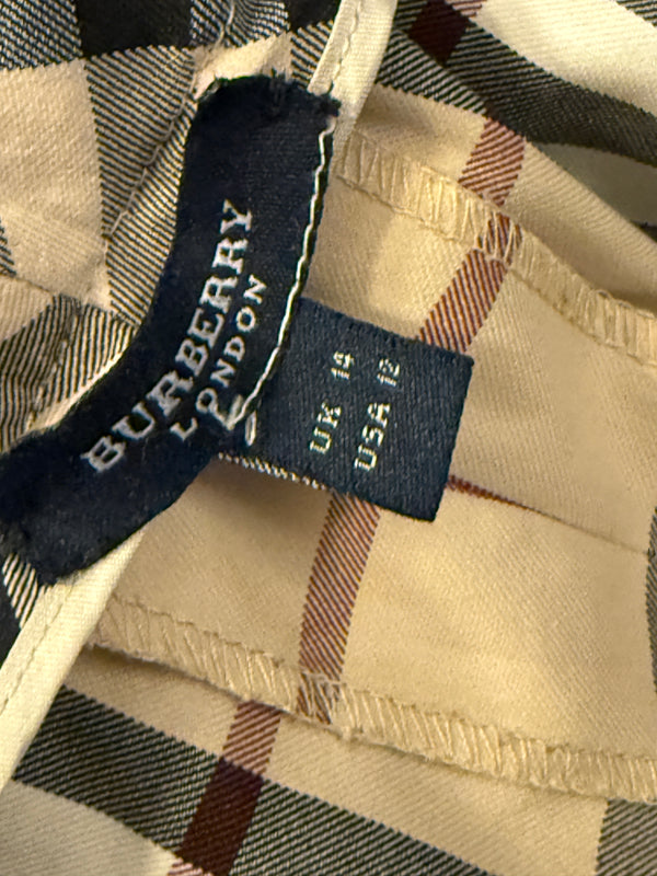 Burberry London Novacheck Straight-Leg Pants – Size UK 14 / US 12