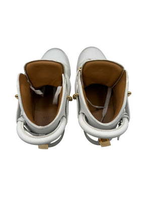 Buscemi 100MM White Leather High-Top Sneakers – Men’s Size 41