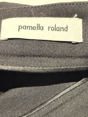 Pamella Roland Black Wool Blend Dress Pants Trousers – Large