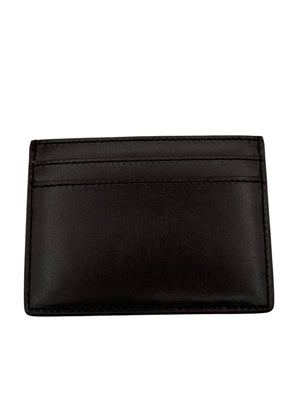 Saint Laurent Leather Card Holder - New In Box- Hot Wine