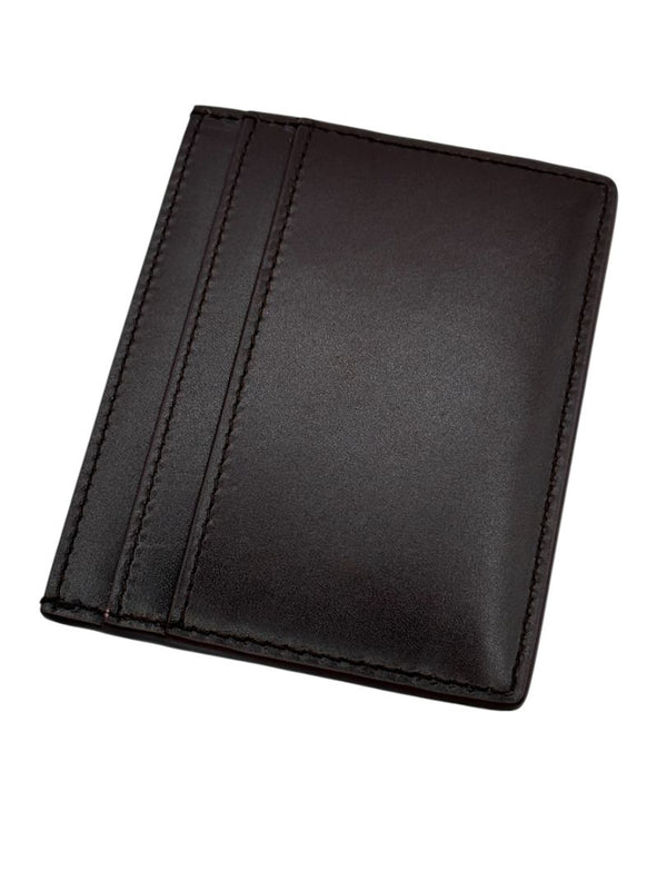 Saint Laurent Leather Card Holder - New In Box- Hot Wine