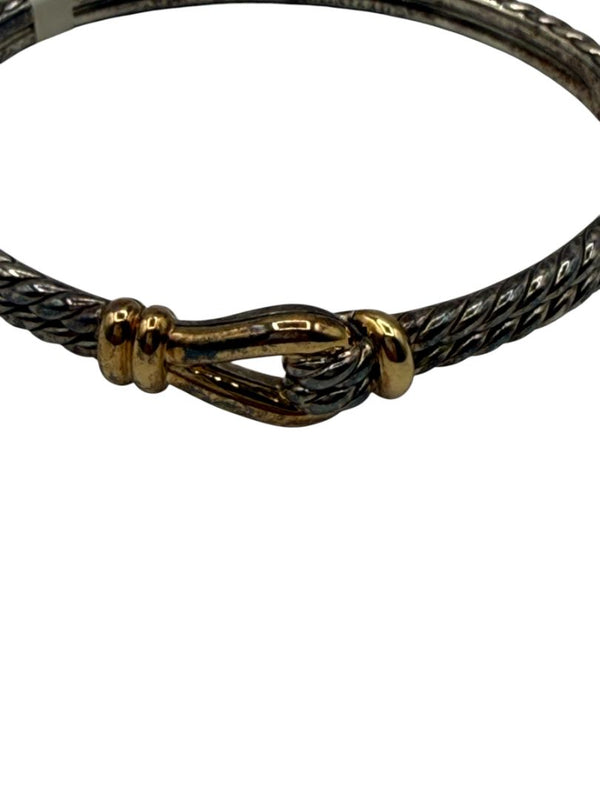 David Yurman 16mm  BRAND NEW Thoroughbred Loop Cuff Bracelet in Silver & 18k Gold