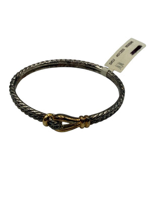 David Yurman 16mm  BRAND NEW Thoroughbred Loop Cuff Bracelet in Silver & 18k Gold