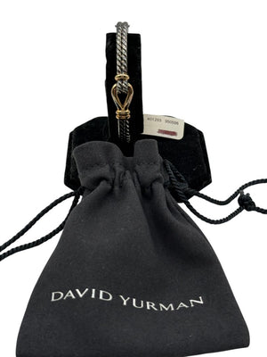 David Yurman 16mm  BRAND NEW Thoroughbred Loop Cuff Bracelet in Silver & 18k Gold