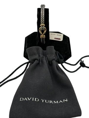 David Yurman 16mm  BRAND NEW Thoroughbred Loop Cuff Bracelet in Silver & 18k Gold