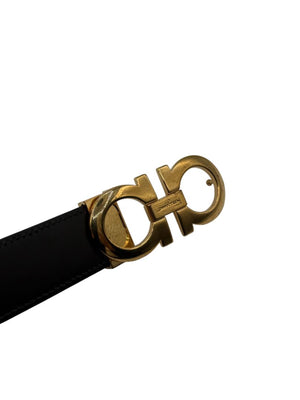 Salvatore Ferragamo Reversible Gancini Leather Belt – Size 38"(L/XL)